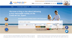 Desktop Screenshot of holidayrentalontheweb.com